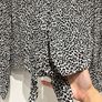 Oasis animal print cropped shirt (Size 10) Image 2