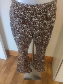 Primark leopard print stretchy pants size XL UK18/20 EU46/48 perfect condition Postage included