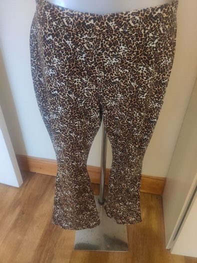 Primark leopard print stretchy pants size XL UK18/20 EU46/48 perfect condition Postage included