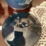 Vintage BHS Brecon Blue Storage Jars Lidded Stoneware Pots Pair Image 2