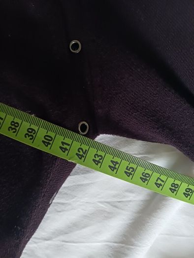 Yuka Dark Brown Cardigan with  Metal Eyelet Detail    Size 14