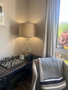 2 Ez living Clear Table Lamp with Shade - Bree x 2