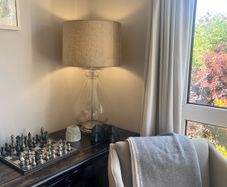 2 Ez living Clear Table Lamp with Shade - Bree x 2