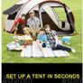 3-4 person Popup Tent - Orange & Grey Image 6