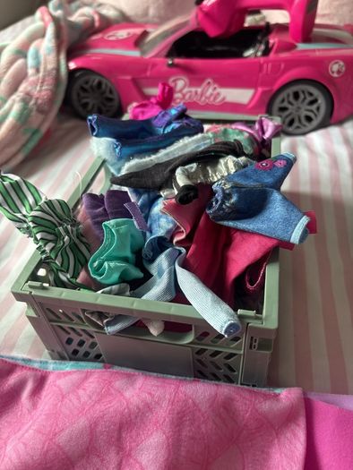 Large Barbie bundle of dolls, car & accessories