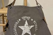 Vintage Canvas Tote Bag Grey - BRAND NEW