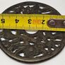 China Bronze Openwork Charm Hollowed Out Antique Money Amulet Image 5