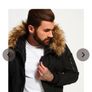 Superdry Military Parka Black Image 6