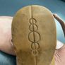 womens sandals flats covered toe genuine leather size UK 5 Image 6
