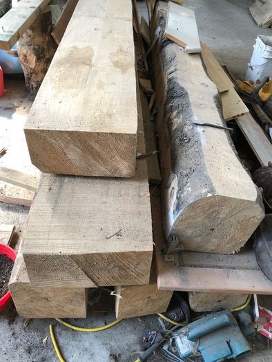 Large decorative timber beams x8