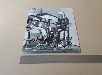 Woody Woodmansey signed photo DAVID BOWIE