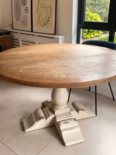 Rustic Round Dining Table