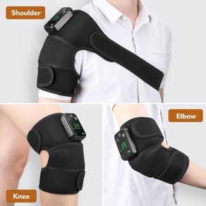 Electric Heating Therapy Knee Shoulder Elbow Vibration Massager Leg Joint Physiotherapy Elbow Warm Wrap Arthritis Pain Relief Knee Pad Massage