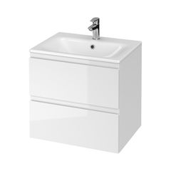 Vanity Unit Cersanit Moduo 60cm White Gloss (CABINET + WASHBASIN)