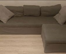 L shaped sofa , pull out bed