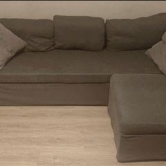 L shaped sofa , pull out bed