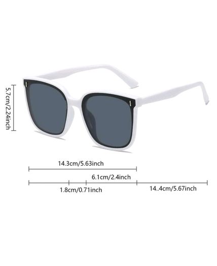 White frame sunglasses