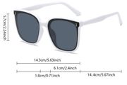 White frame sunglasses