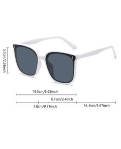 White frame sunglasses