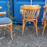 Vintage Thonet style bentwood armchairs  for restoration  7 chairs in total Image 5