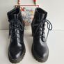 Dr Martens Persephone black leather chunky heel platform boots UK6.5 EU40 US8.5 Image 2