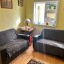 Two Black Leather 2-Seater Couches Image 5