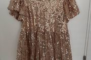 Sparkly sequin dress for a girl, 116cm, 5-6 years