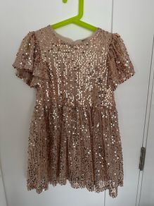 Sparkly sequin dress for a girl, 116cm, 5-6 years