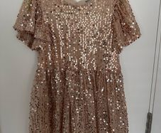 Sparkly sequin dress for a girl, 116cm, 5-6 years