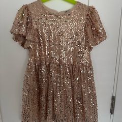 Sparkly sequin dress for a girl, 116cm, 5-6 years