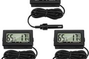 Digital Thermometer Hygrometer with Probe Thermometers Temperature Humidity Gauge Meter for Reptile Incubator Poultry Office Living Room (FREE POSTAGE)