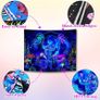 Glow in the Dark Tapestry, Trippy Tapestry Wall Tapestry Bedroom, UV Tapestry Wall Hanging, Aesthetic Tapestry Home Decorationfor Living Roombedroom 150 cm x 130 cm (FREE POSTAGE) Image 6