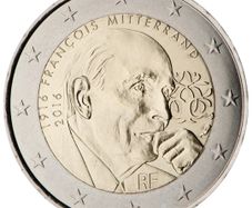 France 2 Euro Commemorative Coin 2016 - Francois Mitterrand. Uncirculated.