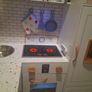 Little Chef Modern Deluxe Wooden Kitchen and Breakfast Bar Image 2