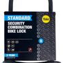 Standard Security Combination Bike Lock 230mm - U Lock - Ultra Hardened Shackle , Black Image 2
