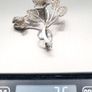 Vintage Sterling Silver Filigree Flower Brooch Image 8