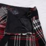 Mango Vintage Red Black White Plaid Tartan Buckle Detail Mini Skirt 12UK/40EU Image 6