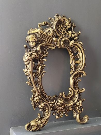 Collection of 3 Vintage Victorian Ornate Gilded Brass Frames