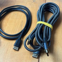 BLACKSYNCZE Displayport Cable 2M/6.6FT, DP to DP 1.2 Cable [4K@60Hz, 2K@165Hz, 2K@144Hz] Nylon Braided Display Port Cord Supports FreeSync and 3D, Compatible for Laptop, Gaming Monitor, Graphics Card