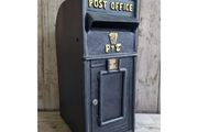 Cast Iron Post Box Large Small Harp Black CH R MB05 B