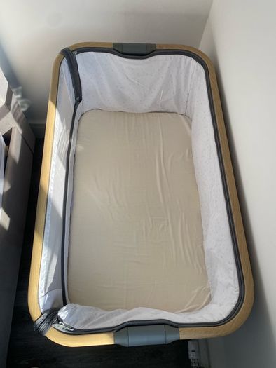 Cozee bedside crib - Tutti Bambini next to me