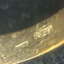 Vintage 9ct yellow gold saddle ring size Q and a half Image 10