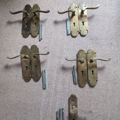 Brass door handles 4.5 sets