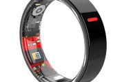 Titanium Smart Ring Health Tracker - Black (Size 13) | Waterproof &amp; Ultra-Slim