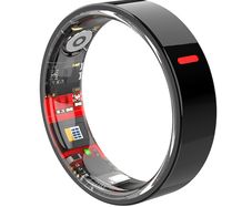 Titanium Smart Ring Health Tracker - Black (Size 13) | Waterproof & Ultra-Slim