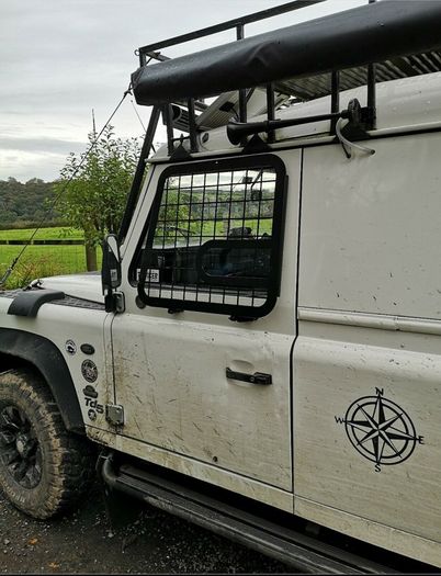Land Rover Defender door glass guards