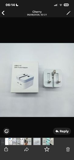 35W GaN Dual Port Fast Charger (USB-C + USB-A / Dual USB-C) + Cable | Brand New