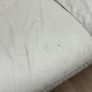 Cream leather sofa with electric recliner end Image 2