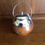 Vintage Wooden Oak and Chrome Loose Tea Canister Image 2