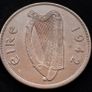 [#2648] - Ireland 1942 | Irish 1d | Irish 1 Penny | KM.11 | UNC Image 2